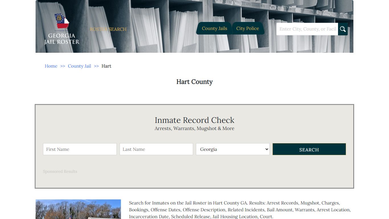 Hart County - Georgia Jail Inmate Search