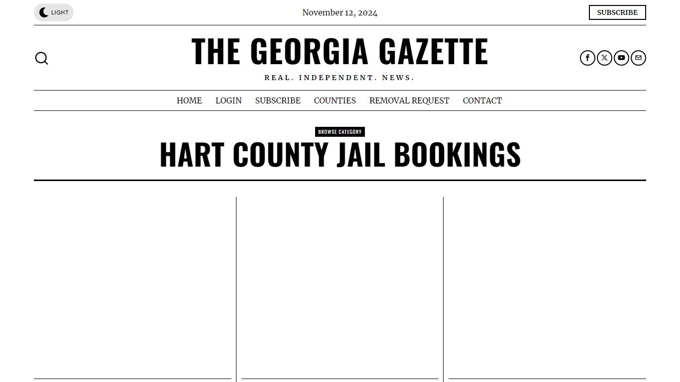 Hart County Jail Bookings – The Georgia Gazette