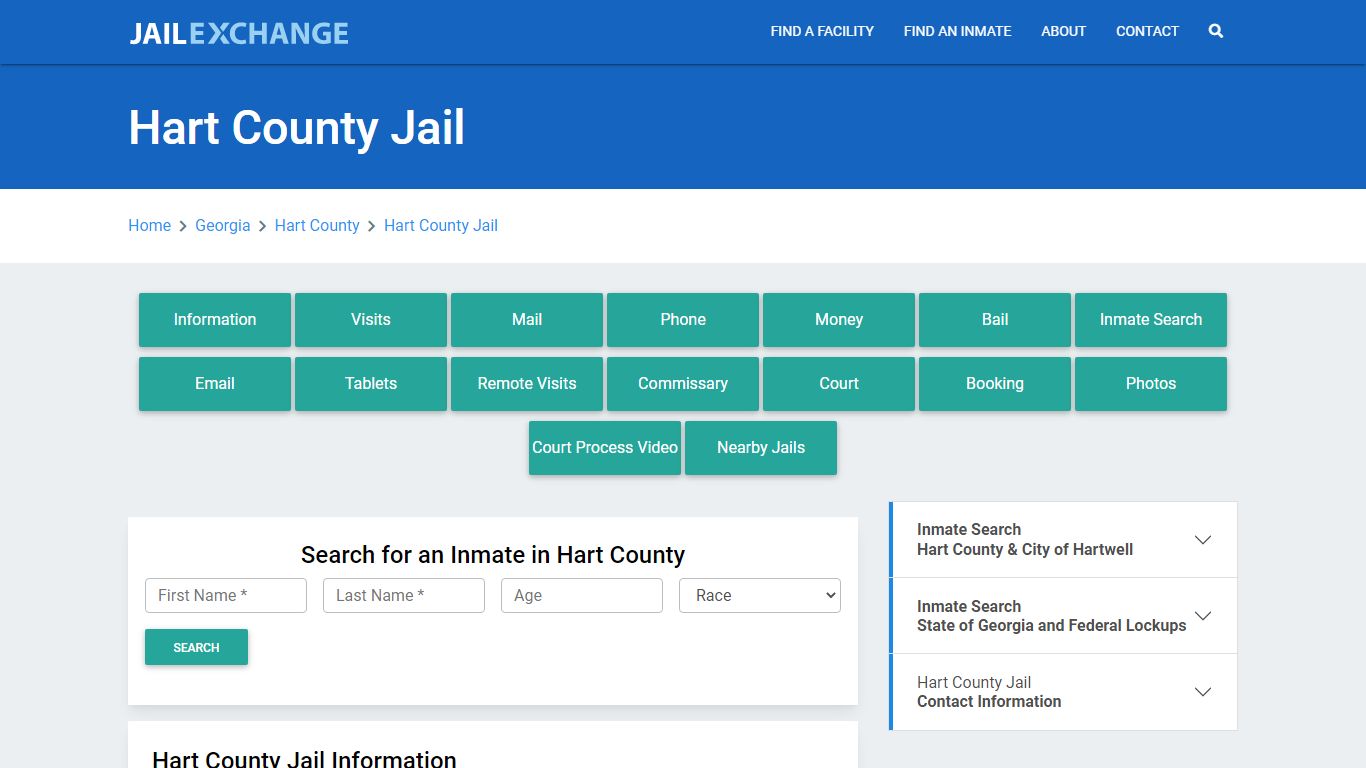 Hart County Jail Roster Lookup, GA, Inmate Search - Jail Exchange